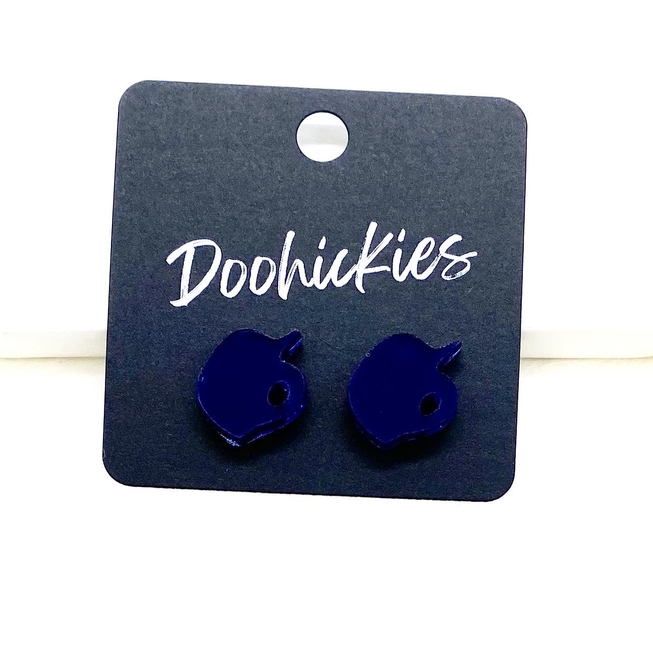 13mm Custom Ball Helmet Studs -Sports Earrings by Doohickies Wholesale