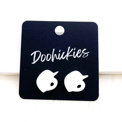 13mm Custom Ball Helmet Studs -Sports Earrings by Doohickies Wholesale