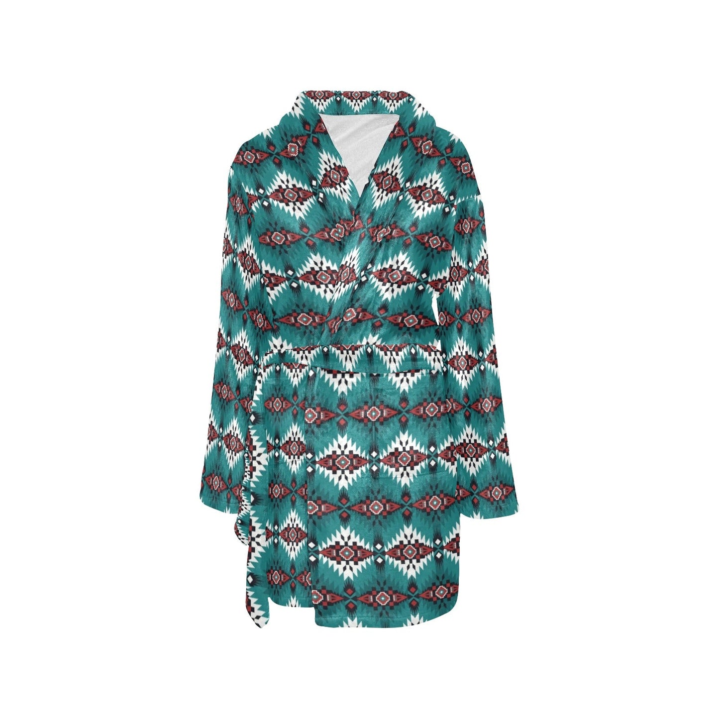 Teal Aztec Women's Western Bath Robe by Baha Ranch Western Wear