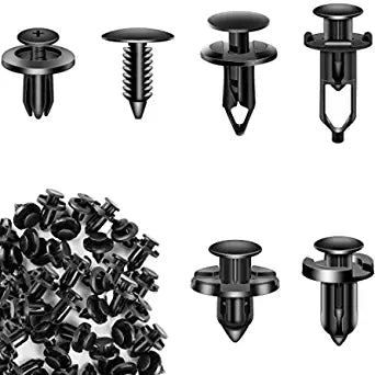 200 Pcs Push Bumper Fastener Rivet Clips, Universal Fender Plastic Retainer Clips #ns23 _mkpt by Js House