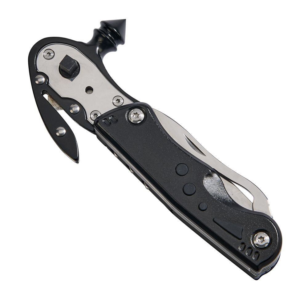 Black Glass Breaker With Multi Tools, 6" L by Creative Gifts