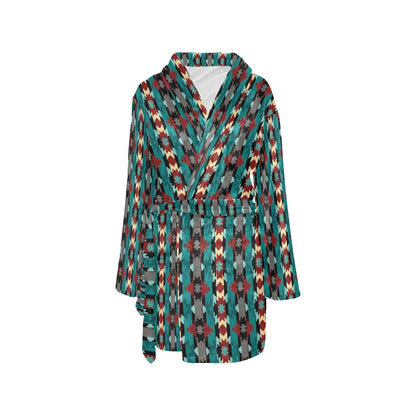 Teal Aztec Women's Western Robe by Baha Ranch Western Wear