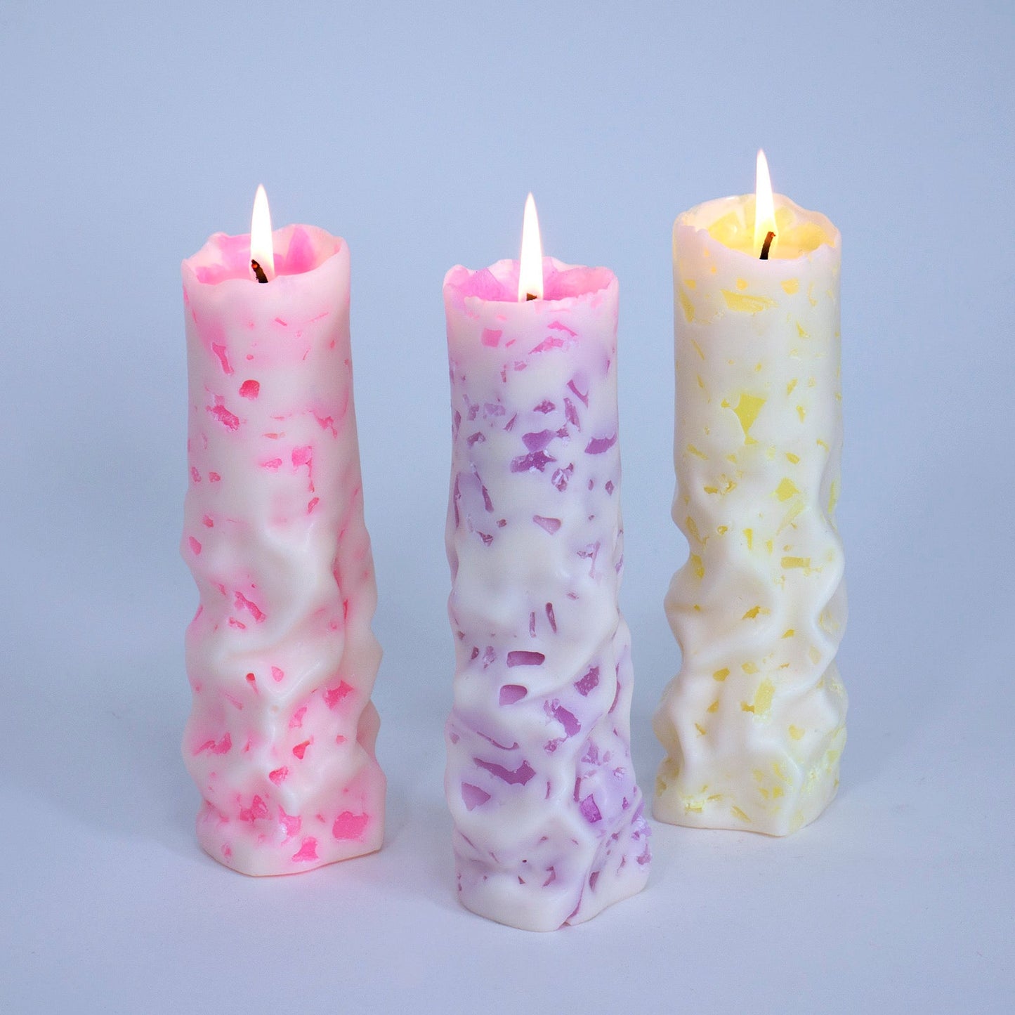 Neon Terrazzo Candles by Made By Humans