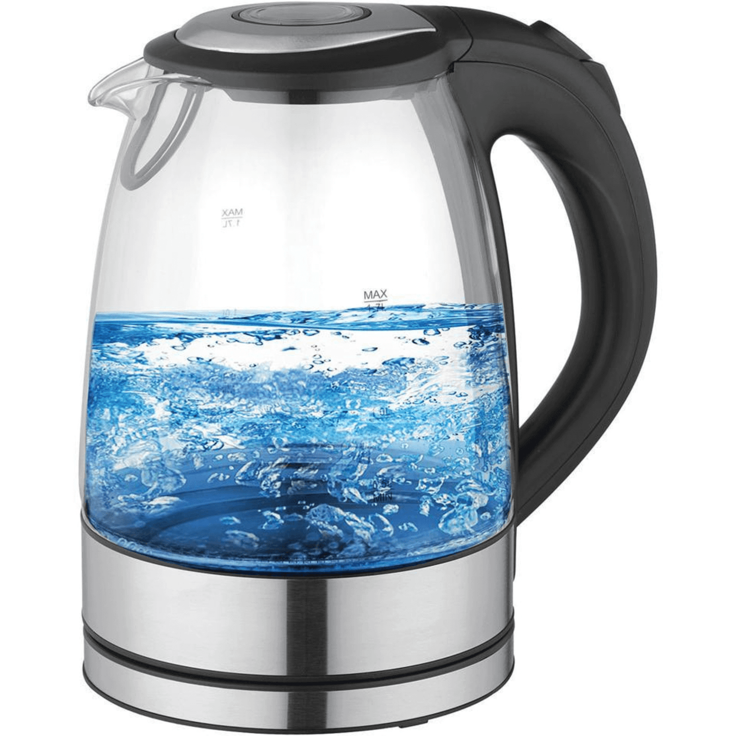 Better Chef 1500W 7-Cup Cordless Electric Borosilicate Glass Kettle with 360 Degree Swivel Base by Jupiter Gear Home