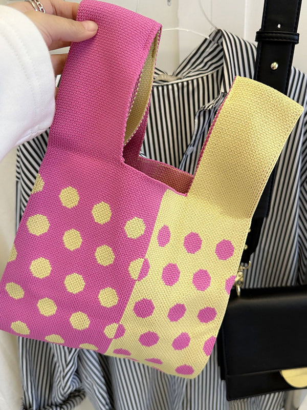 Multi-Colored Polka-Dot Split-Joint Bags Accessories by migunica