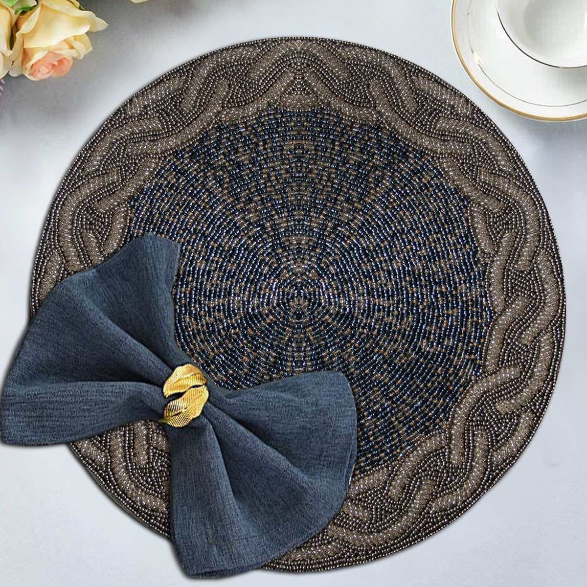 The Alvah Beaded Placemats by Decozen