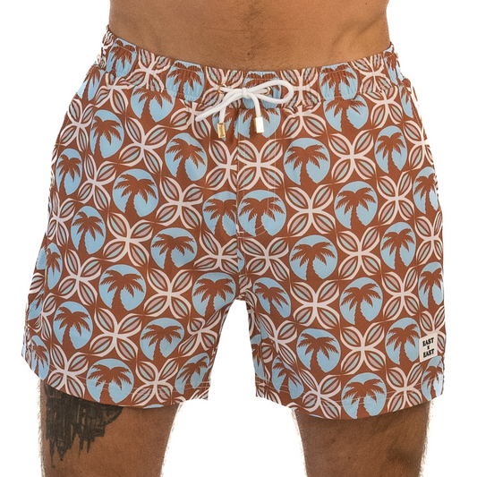 Palm Paradise Shorts / Brown by East x East