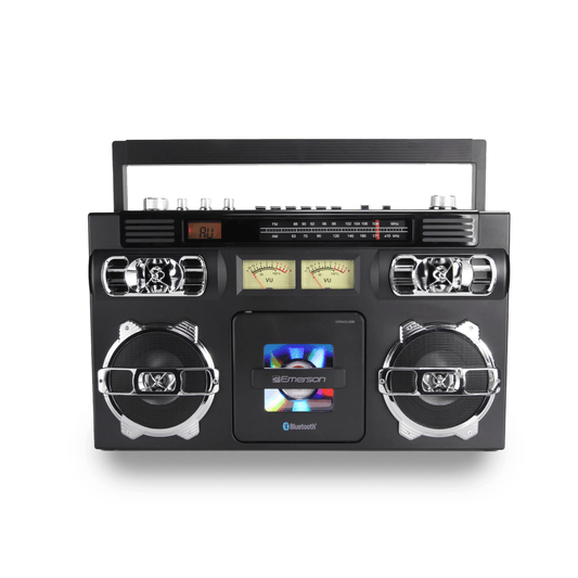 Emerson Retro Portable CD Boombox w Programmable Memory and LED Digital Display by Jupiter Gear Home