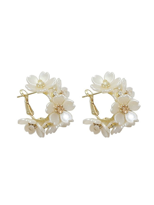 Normcore Flower Shape Earrings Accessories by migunica