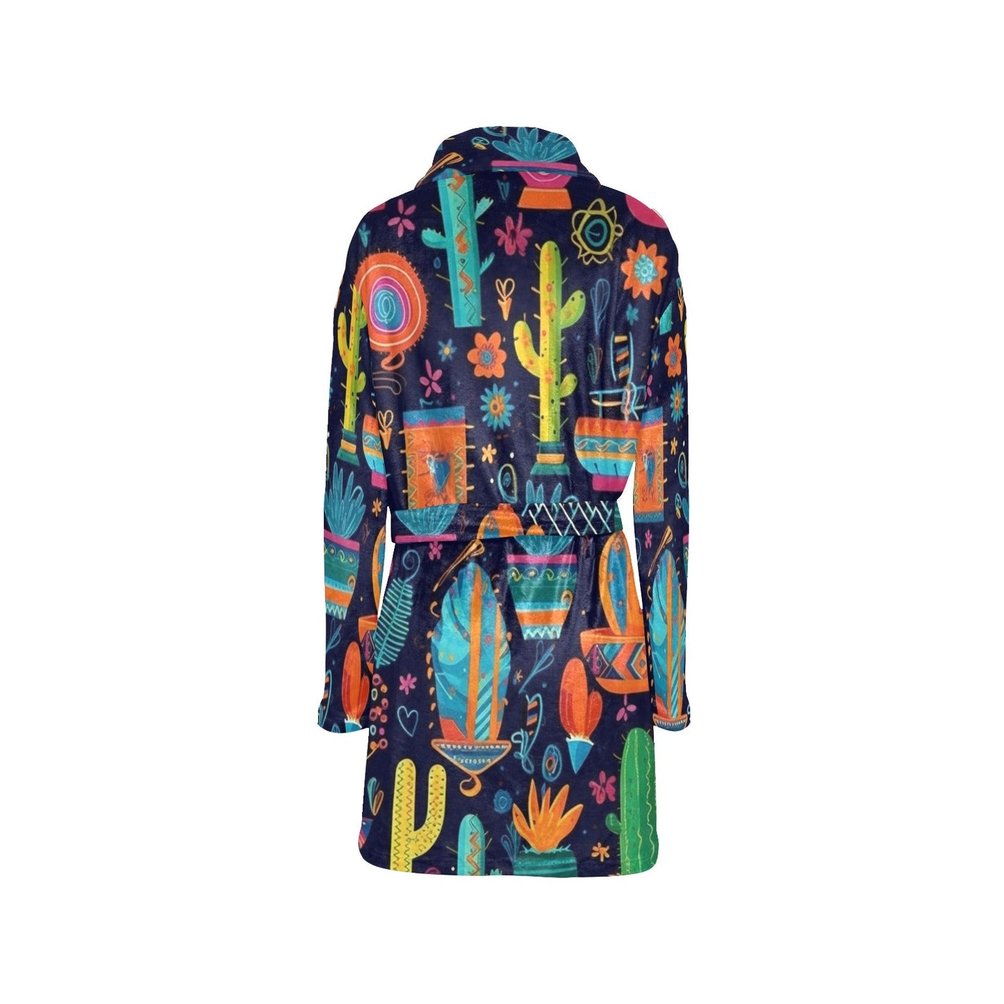 Crazy Cactus Lady Western Bath Robe by Baha Ranch Western Wear