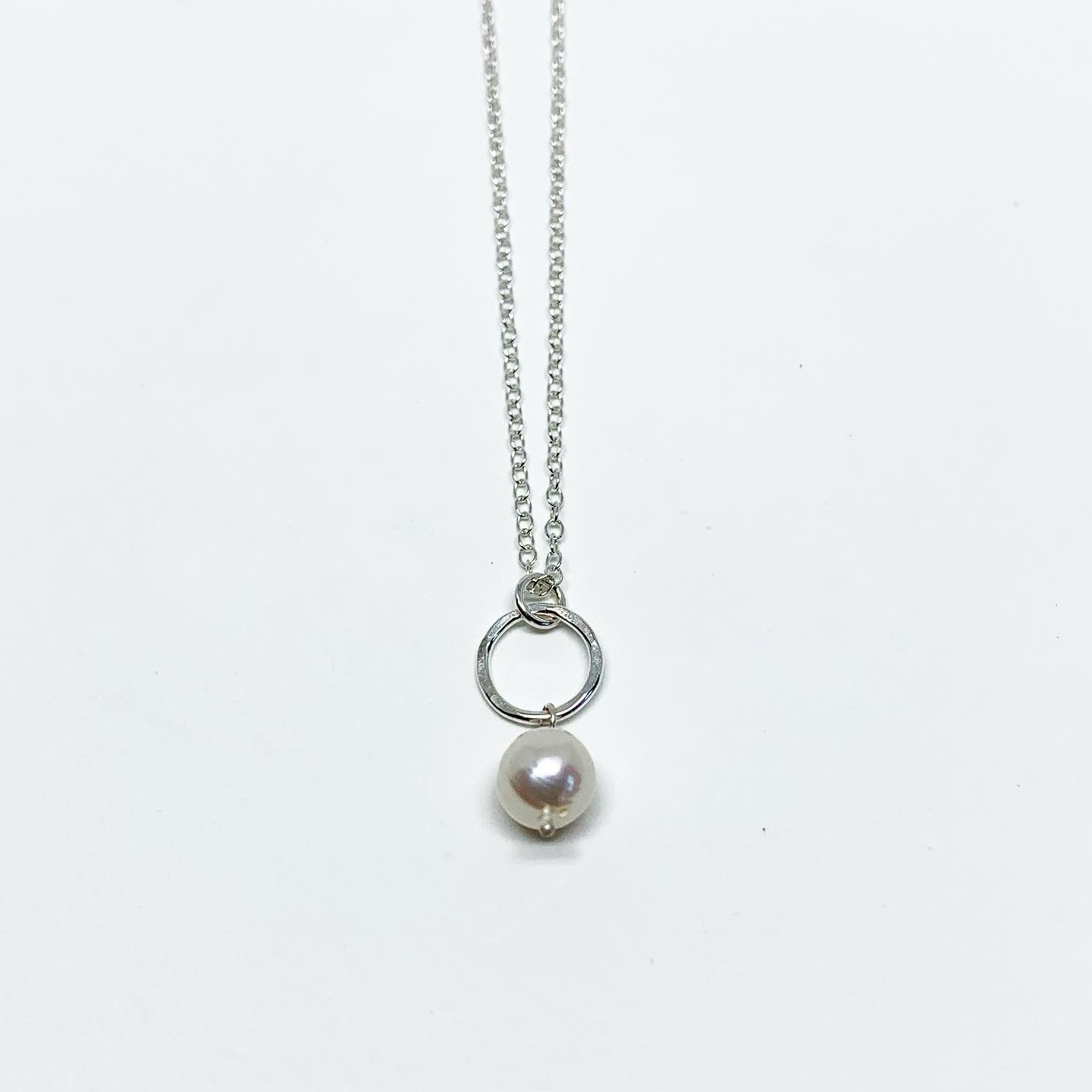 Mermaid Pearl Drop Charm Necklace by Jennifer Cervelli Jewelry