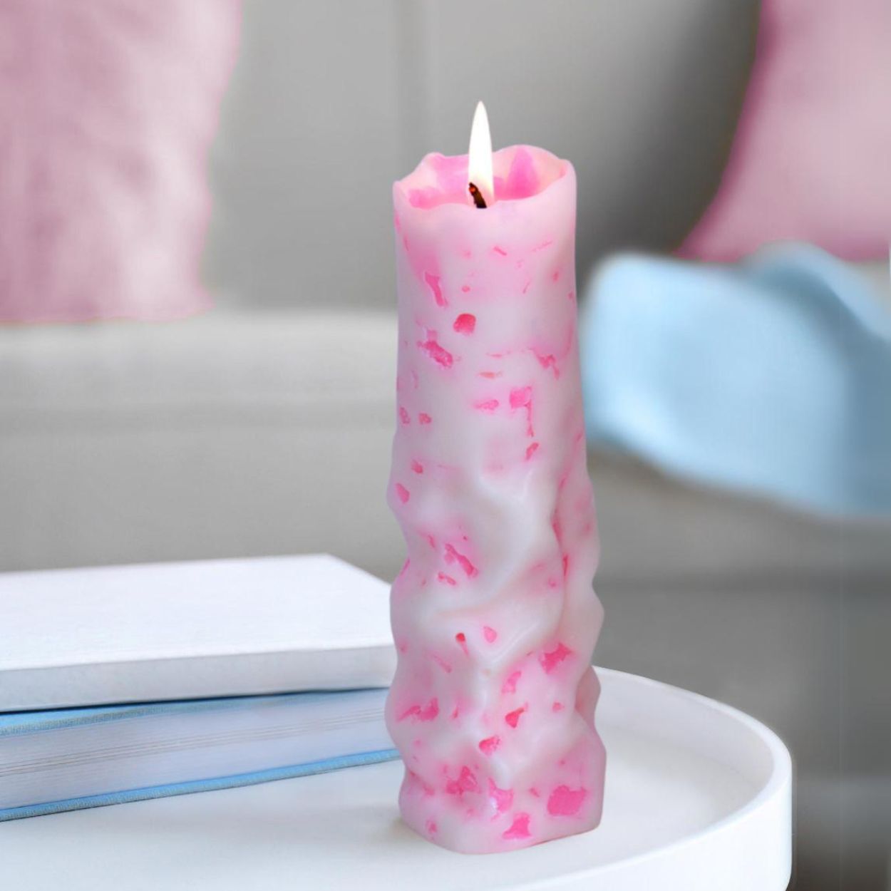 Neon Terrazzo Candles by Made By Humans