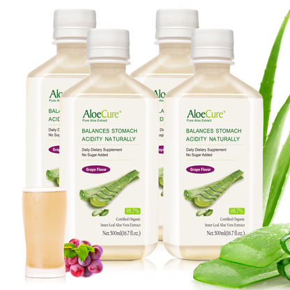 Pure Aloe Vera Juice Grape Flavor by AloeCure