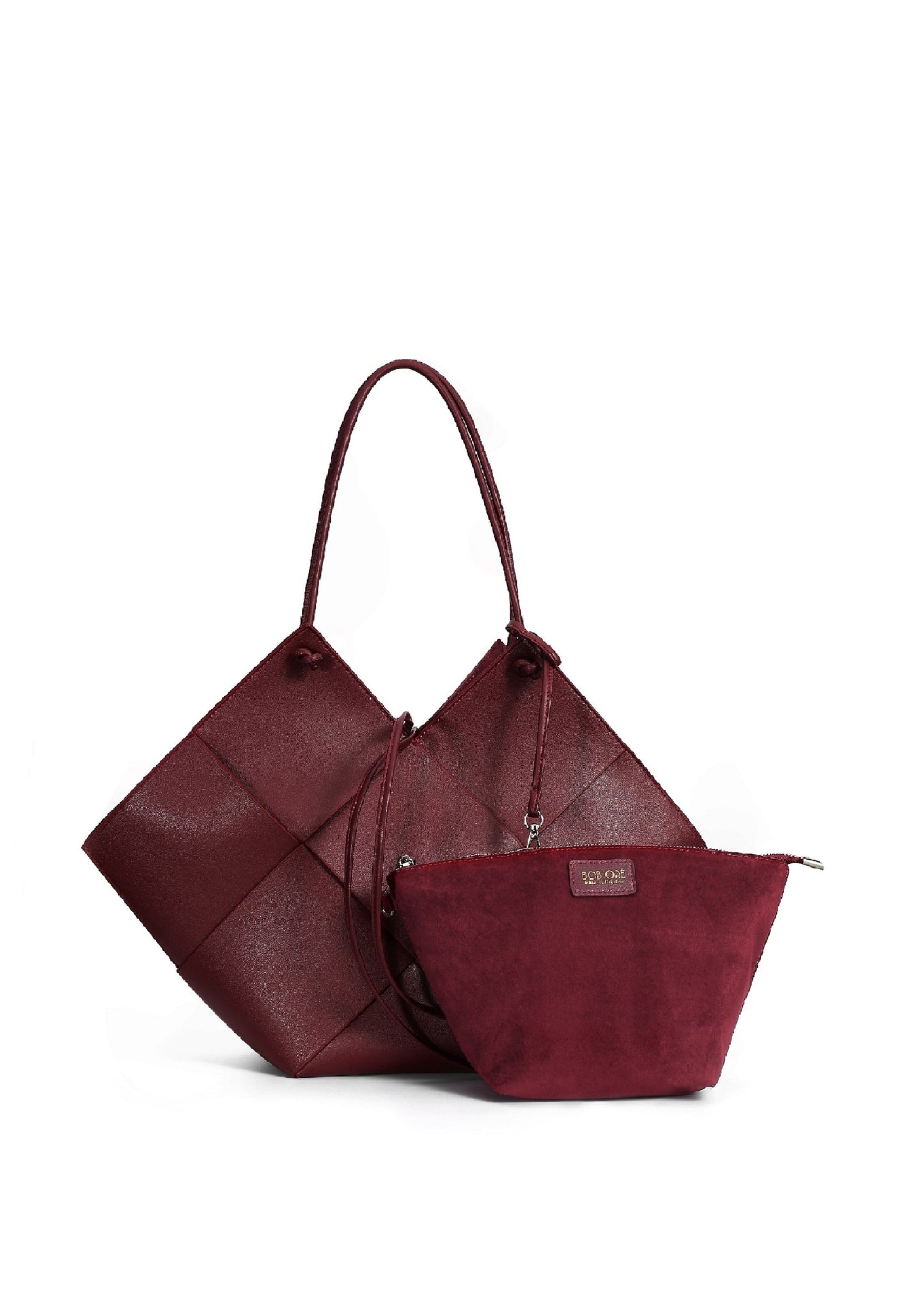 Taylor Contexture Leather Bag, Plum by Bob Oré