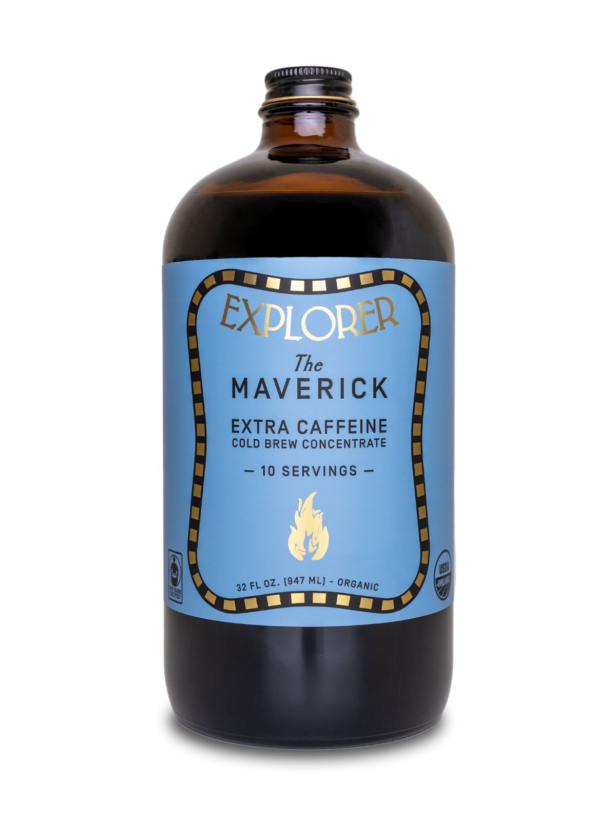 The Maverick Extra Strength Cold Brew Concentrate | 32oz | Makes 20 Cups by Explorer Cold Brew