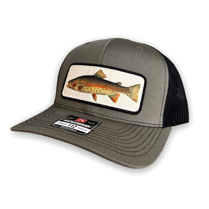 Rainbow Trout Fishing Hat - Richardson Loden Green/Black by 208 Tees