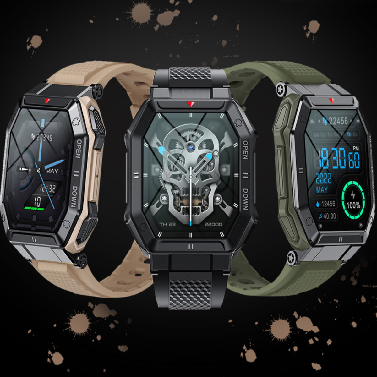 Smartex ST 47mm Rugged Waterproof Smart Watch by VistaShops