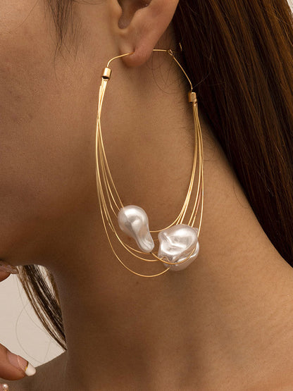 Normcore Tasseled Pearl Ear-Ring by migunica