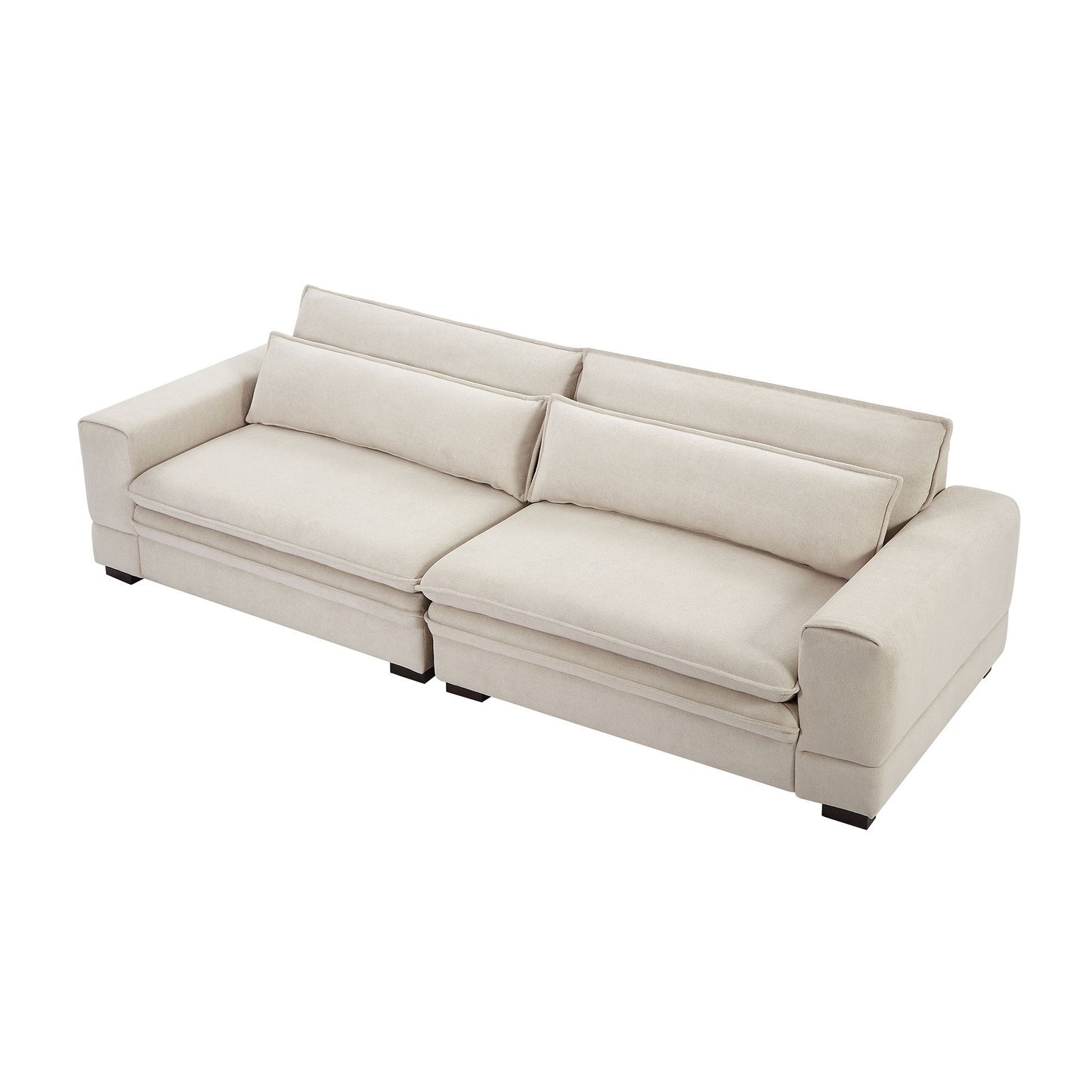 Modern Upholstered  Mid-Century Sofa Couch by Blak Hom