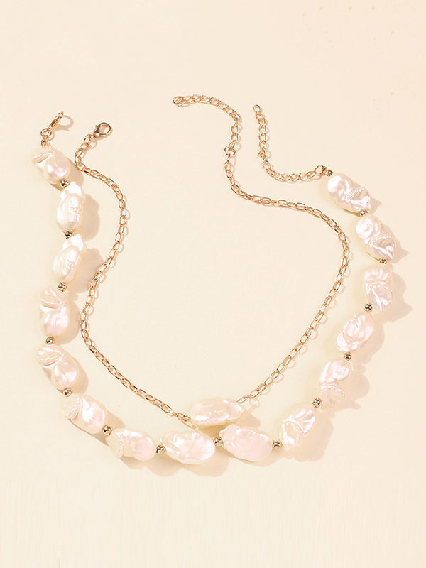 Original Chic Irregular Pearl Necklace by migunica