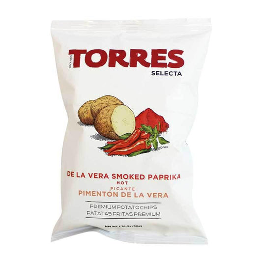 Torres Selecta - 'Smoked Hot Paprika' Premium Potato Chips (50G) by The Epicurean Trader