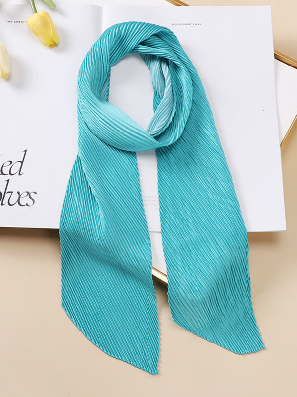 Casual Pleated Solid Color Shawl&Scarf by migunica