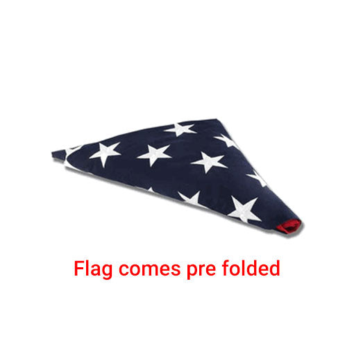 Pre Folded American flag – Great for flag display cases, flag frames, and flag display - 3 ft x 5 ft Cotton Flag. by The Military Gift Store