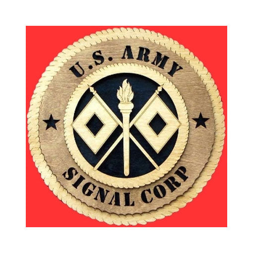 Signal Corps Wall Tributes - 9". by The Military Gift Store