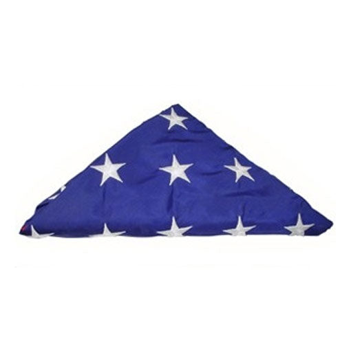 Flags Connections - Pre-Folded American Flags for Flag Display Cases - 3ft x 5ft American Flag or 5ft x 9.5 ft Flag, American Burial Flag. by The Military Gift Store