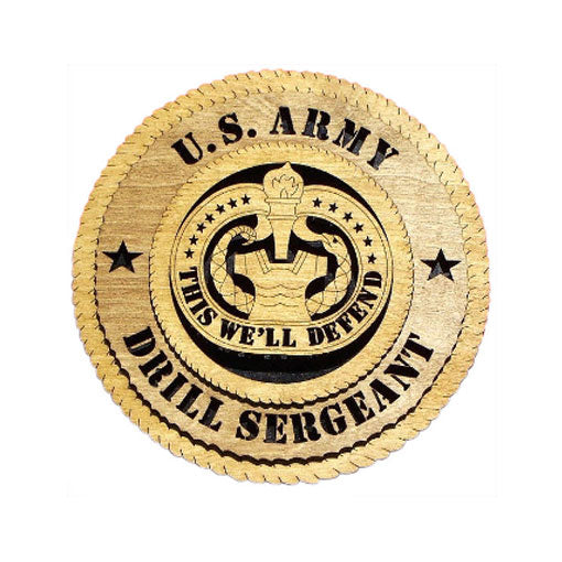 U.S. Army Drill Sergeant Wall Tribute - 9". by The Military Gift Store