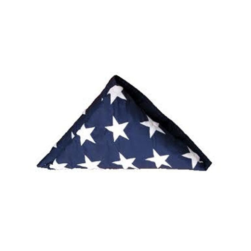 Flags Connections - Pre-Folded American Flags - Fit 5' x 9.5' Casket Flag. by The Military Gift Store