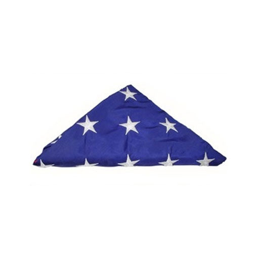 Pre Folded American Flag, American Flag Comes Folded - Fit 3'x5' American Flag. or Fit 5'x9.5' American Flag. by The Military Gift Store