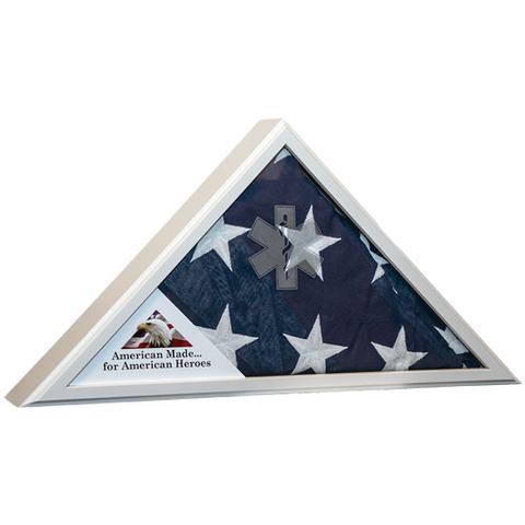 Flags Connections - First Responder Flag Case - EMS White, Firefighter Red and Police Blue. by The Military Gift Store