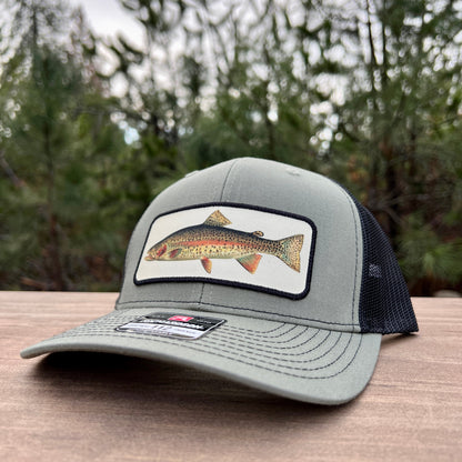 Rainbow Trout Fishing Hat - Richardson Loden Green/Black by 208 Tees