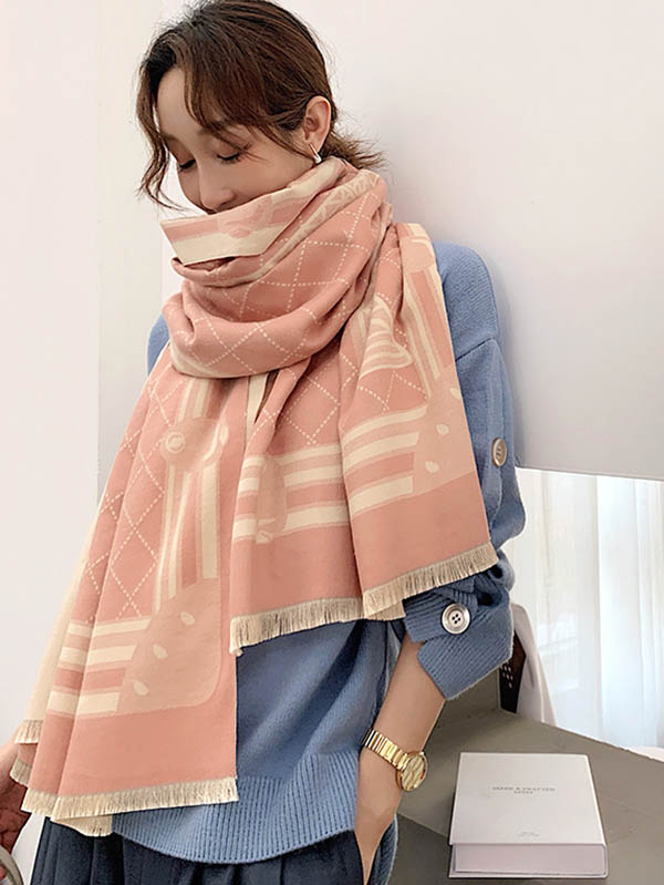 Original Warm Print Shawl&Scarf by migunica