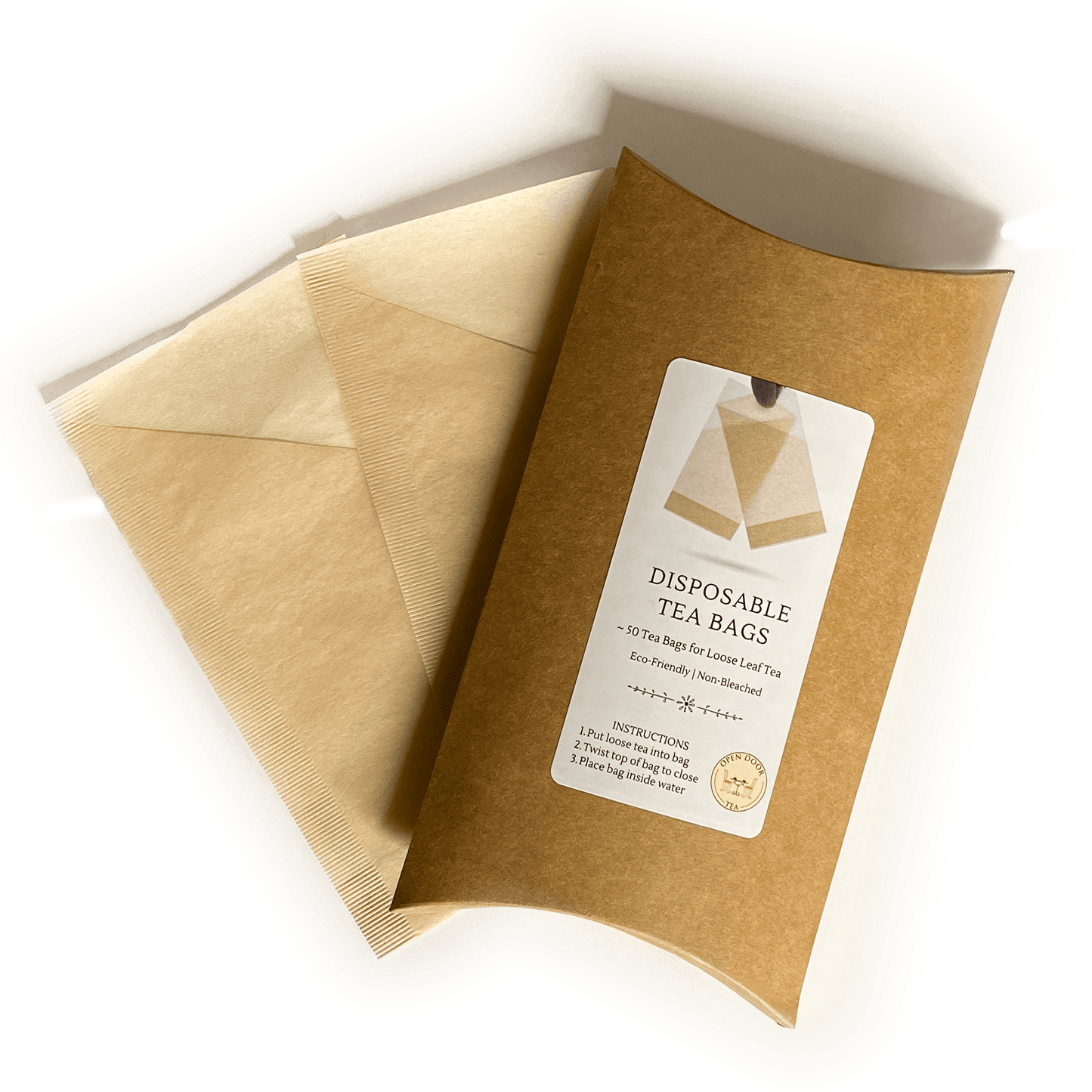 Paper Tea Bags - Fillable by Open Door Tea