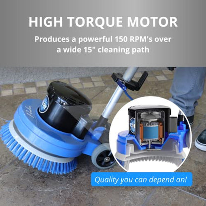 Prolux Core 15" Heavy Duty Single Pad Commercial Polisher Floor Buffer Machine Scrubber Loaded Version by Prolux Cleaners