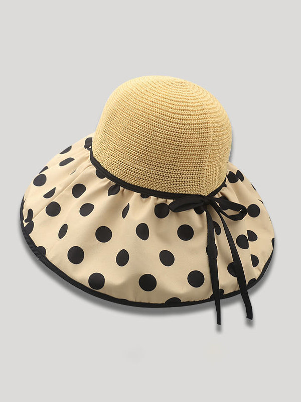 Original Sun Protection Polka-Dot Fisherman Hat by migunica