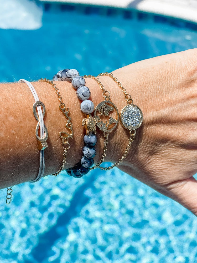 "Ocean World" 5-Piece Bracelet Set by Fashion Hut Jewelry