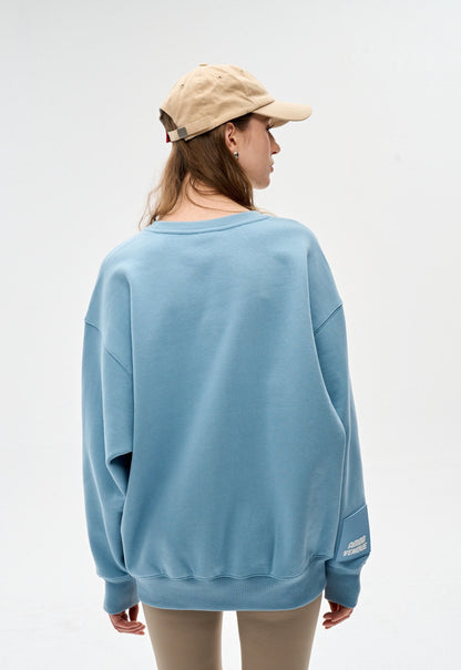 "Pixel" Fog Blue Sweatshirt by Amoo