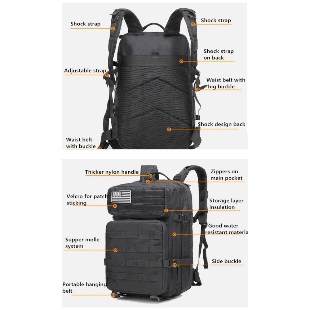 Tactical 45L Molle Rucksack Backpack by Jupiter Gear