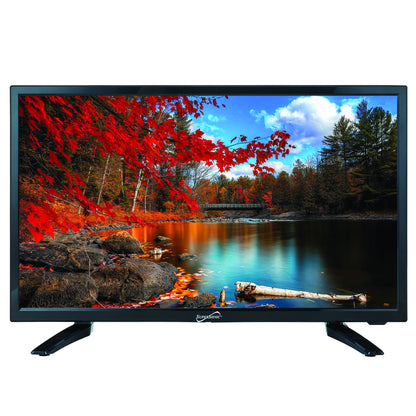 24" Supersonic 12 Volt ACDC Widescreen LED HDTV with USB, SD Card Reader and HDMI (SC-2411) by Jupiter Gear Home