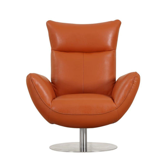 Modern Genuine Italian Leather Lounge Chair by Blak Hom