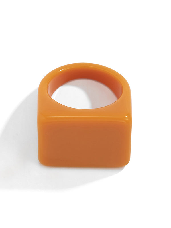 Original Stylish Resin 8 Colors Geometric Ring by migunica