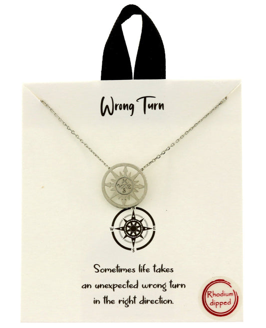 Wrong Turn Necklace by Fashion Hut Jewelry