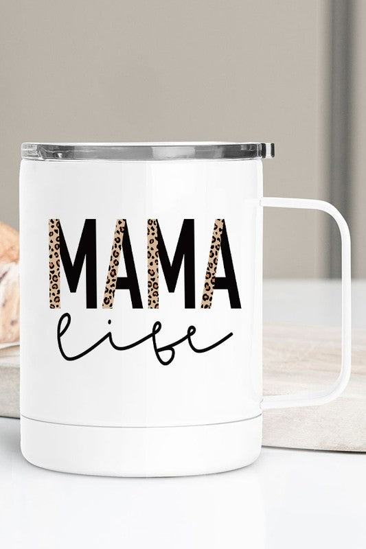Leopard Mama Life Travel Mug