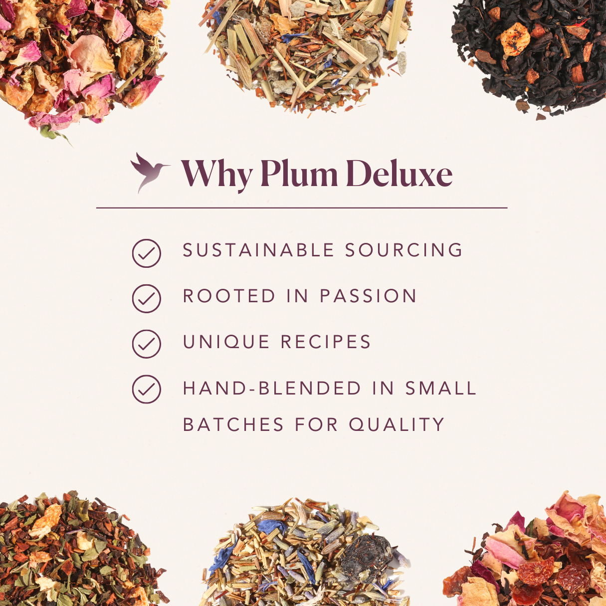 Chocolate Caramel Macadamia Nut Herbal Tea by Plum Deluxe Tea