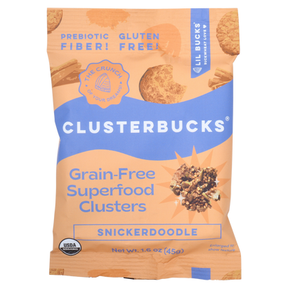 Snickerdoodle Clusterbucks 1.6oz SNACK PACK! (8 pack) by Lil Bucks