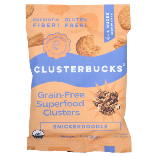 Snickerdoodle Clusterbucks 1.6oz SNACK PACK! (8 pack) by Lil Bucks