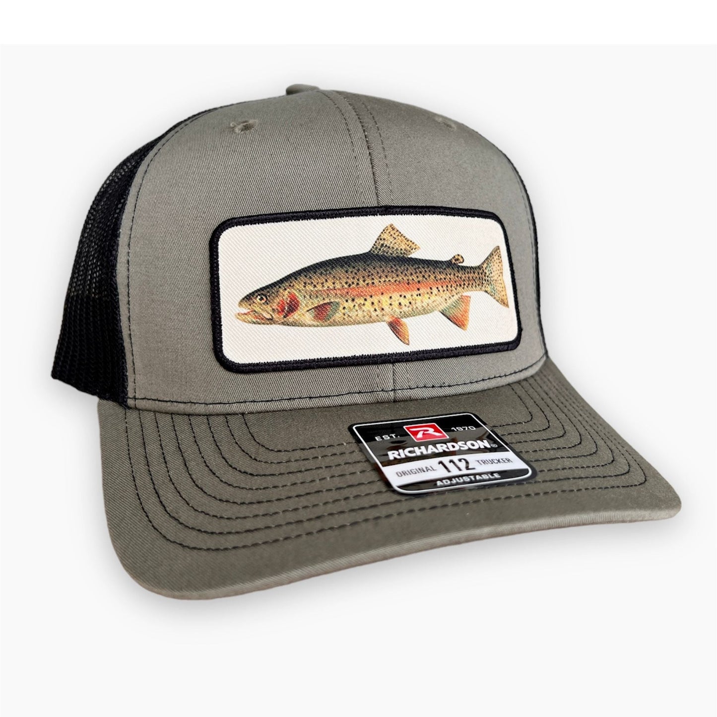 Rainbow Trout Fishing Hat - Richardson Loden Green/Black by 208 Tees